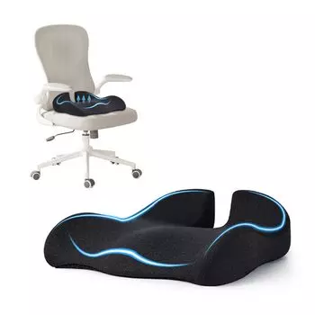 Кресло DCGLA с эффектом памяти, боль в пояснице, сиденье для боли в спине, без задницы, с эффектом памяти, плотностью пены в автомобиле, которая обеспечивает мягкость. Отлично подходит для использования в креслах дома или в