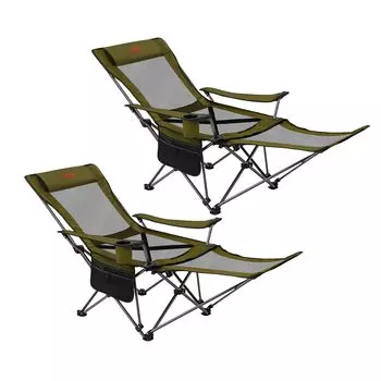Кресло для кемпинга DesertFox Recliner Nap Nap 4 уровня регулировки Подходит для всех сезонов Переключение между сетчатым и тонким вариантом Вместимость Компактное кресло для отдыха на открытом воздухе