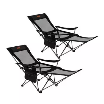 Кресло для кемпинга DesertFox Recliner Nap Nap с 4 уровнями регулировки, подходит для всех сезонов, переключение между сетчатым и тонким вариантами, компактное кресло для отдыха на открытом воздухе