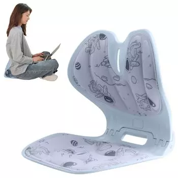 Кресло для коррекции осанки Кресло для коррекции таза Кресло для поддержки поясницы Складное кресло, которое поддерживает поясницу от таза Легкий и синий