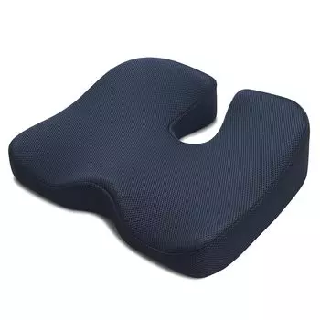 Кресло IKSTAR Кресло из пены с эффектом памяти 38см x 45см Подушка, Подушка, Нескользящая основа, Дышащая, Темно-синий,