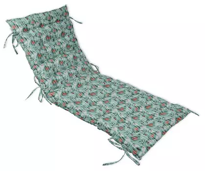 Кресло-качалка с принтом Vargottam, подушка для дивана с завязками, шезлонг, стеганые толстые мягкие подушки для сидений, кресло для сада на открытом воздухе 74 x 23 x 3 Inches аквамарин