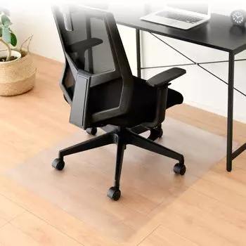 Кресло Кресло 100 x Just Wipe Chair Floor Transparent Clear Прозрачный Прозрачный [Yamazen] Коврик, Коврик, Лист против царапин, Игровой, 80 см, Толщина 1,5 мм, Уход,