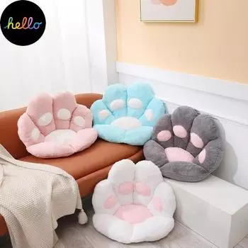 Кресло, сиденье, кошачья лапа, для офиса, обеденный стул, настольное сиденье, спинка, подушка, офисные сиденья, массажные плюшевые кошачьи плюшевые мультфильмы, Cus on 70x60cm розовый