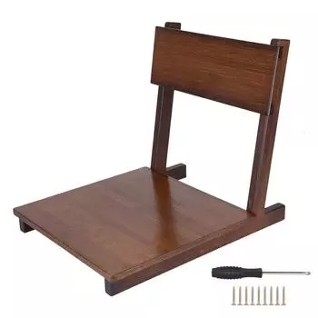 Кресло татами Гладко отполированное наклонное кресло со спинкой Phyllostachys Pubescens Японское комнатное кресло из ореха