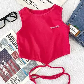 Крест Принт Шнуровка Облегающий Стройнящий Вышитый Rose Red One size