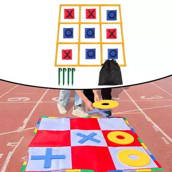 Крестики-нолики, интерактивная классическая забавная игрушка XO для двора, 120 см x 120 см, для семей