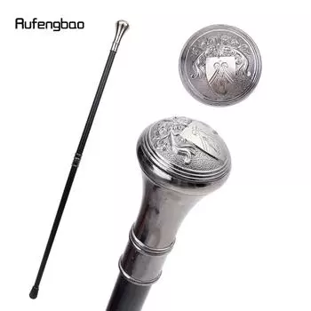 Крестоносцы, щит с конской головой, тотемный рельеф, трость, модная трость, джентльмен, роскошная ручка-посох, трость 93 см