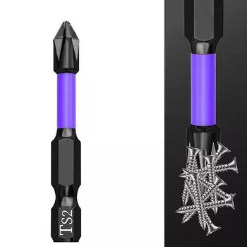 Крестовая отвертка из легированной стали с пакетной головкой, ударопрочная