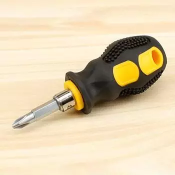 Крестовая/шлицевая отвертка 6 x 38 мм. Удобная в использовании. Прочная портативная прочная магнитная мини-отвертка. 3