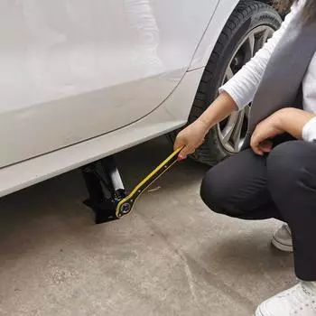 Крестовой гаечный ключ, 1 шт., трудосберегающий ключ с храповым механизмом, ремонтный крестовый гаечный ключ 34CM чёрный