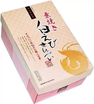 Креветки из белого риса с креветками Senbei Toyama Ginsendo 20 шт. [Shin-Etsu] (коробка)
