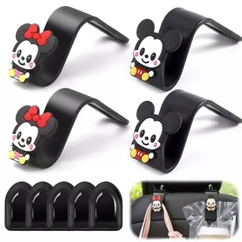 KRGNPLE 4 шт. Автомобильный крючок Автомобильный органайзер Наклейка Портативный Хранение ключей Хранение кабелей Настенный Car hooks