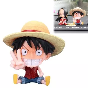 [KRGNPLE] Цельная фигурка, аниме-версия, Луффи Зоро, цельная кукла, украшение, орнамент (дизайн: Луффи, набор из 1 шт.)