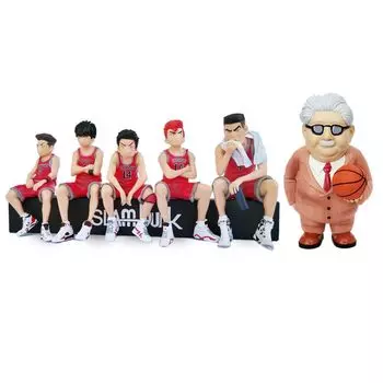 KRGNPLE Игрушечная модель Фигурка Ханамичи Сакураги Каэде Рукава Рёта Мияги Хисаси Мицуи Цуёси Акаги Мицуёси Анзай Тренер Анзай Украшение автомобиля