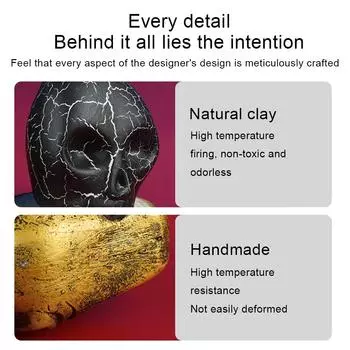 Кричащий ацтекский боевой свисток, громкий крик, свисток-череп, реквизит для розыгрышей на Хэллоуин чёрный