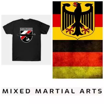 Kriegsmarine Submarine WW2 Germany MMA Kick Boxing UFC Muay Thai T-Shirt Graphic Retro Vintage 3D Print Men Women Unisex Short Sleeve Round Neck S