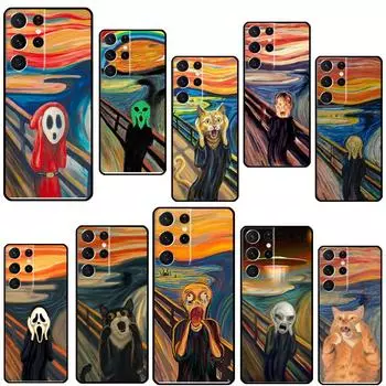 Крик Скрик Картина Забавное Искусство Для Samsung Galaxy S20 FE S21 Ultra Note 20 S8 S9 S10 Note 10 Plus S22 Ultra Чехол Galaxy S8 Plus