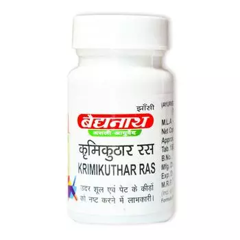 Кримикутхар Рас (80 таб, 150 мг), Krimikuthar Ras, Baidyanath