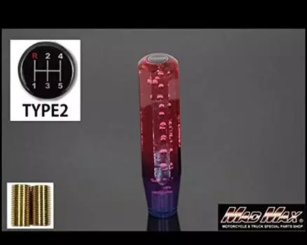 Кристальная пенная ручка переключения передач для New и Isuzu Elf, 200 мм, красно-фиолетовая, Isuzu, Mitsubishi, Hino, Profia, Fuso, Canter, Fighter, (Ультранизкий уровень выбросов твердых частиц)