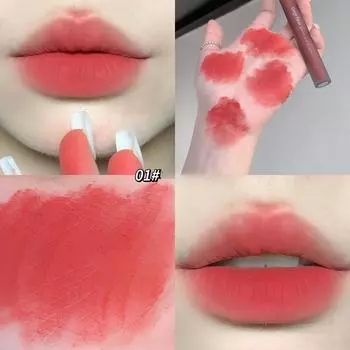 Кристально чистая глазурь для губ. Бархатная мягкая матовая невыцветающая помада-мусс для губ. 2.5g