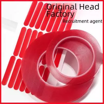 Кристально прозрачная клейкая лента для дизайна ногтей — высокопрозрачная, не оставляющая следов, двусторонняя клейкая лента для ношения накладных ногтей и использования в качестве витрины 30 stickers, 5*55mm