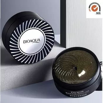 Кристально прозрачная маска для глаз с черным жемчугом Укрепляющие патчи для глаз против морщин Увлажняющая маска для глаз Уход за глазами Отбеливающие средства для ухода за кожей 60pcs