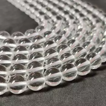 Кристально прозрачные кварцевые бусины, свободные бусины из драгоценных камней, бусины длиной 14–15 дюймов, бусины размером 6 мм, 8 мм и 10 мм. 6 MM 1 Strand Beads