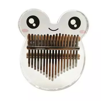 Кристальное пианино с 17 клавишами Kalimba, акриловое пианино для большого пальца с аксессуарами Small Crystal Frog