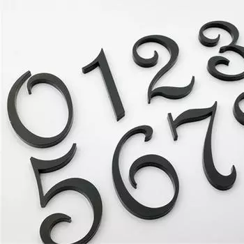 Кристальные английские буквы Простые в установке Высококачественные материалы Инновационные лучшие акриловые знаки Прочные популярные номера домов