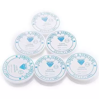 Кристалл эластичный бисерный шнур нитка нить эластичный бисерный шнур проволока для DIY ожерелье браслет ювелирные изделия изготовление 0.8mm