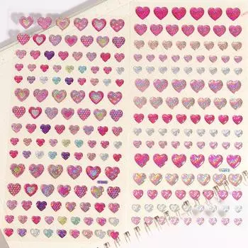 Кристалл Любовь Звезда Стикеры 3D Блестящая Трехмерная Наклейка Телефон Тетрадь Дневник DIY Декоративная Стикер Для Альбома Подарок Для Девочки