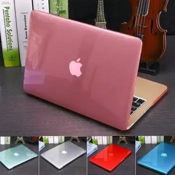 Кристалл / матовый защитный чехол для MacBook Air Pro Retina 11,6 12 13,3 A1932 / A2179 15,4 16 Чехол для ПК для 2020 Pro 13 A2251 A2289 A2179 Pro16 A2141 Retina 12 A1534 чёрный