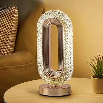 Кристалл Спальня Изголовье Кровать Атмосфера Свет Роскошь Девушка Минималистский Современный Ночной Светильник One Size золотой