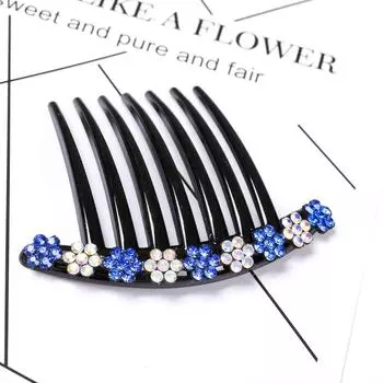 Кристалл Стразы Цветочные Гребни Для Волос Зажимы Винтажные Шпильки Свадебный Головной Убор Женские Аксессуары Для Волос Дисковые Головные Уборы
