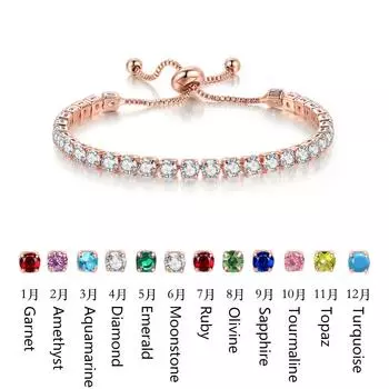 Кристалл Свадебный браслет-цепочка со льдом Браслеты для женщин Теннис Мужчины Цирконий Золотой Серебристый Кубический браслет из розового золота 4 мм Роскошный браслет 3