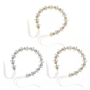 Кристалл свадебный ободок для волос ободок для волос головной убор ювелирные изделия ручной работы свадебные аксессуары Silver