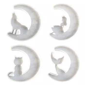 Кристаллическая форма для эпоксидной смолы, лунные подвески, силиконовая форма для литья, ручной работы, инструмент для изготовления поделок своими руками