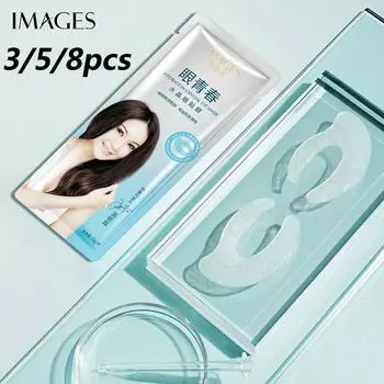 Кристаллическая повязка для глаз, увлажняющая, уменьшающая темные круги, улучшающая сухость глаз, слегка увлажняющая маска для глаз 3PCS