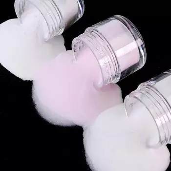 Кристаллическая пудра для ногтей: Многоцветный французский чистый цвет и карвинг-наращивание 4-в-1 DIY-порошок