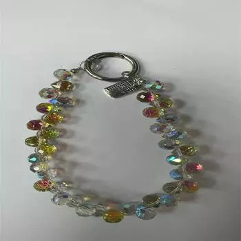 Кристаллические бусины, цепочка для ношения на руке, ремешок на запястье, короткая веревка для подвешивания, чехол для телефона, брелок, сумка, кулон One Size