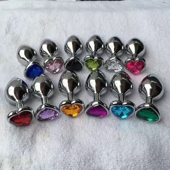 Кристаллический цвет, металлическая пробка из нержавеющей стали для заднего двора, анальная сцепка One Size