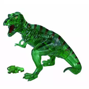 Кристаллический пазл из 49 деталей Тираннозавр T-REX зеленый