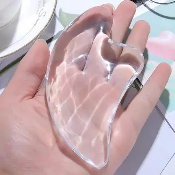 Кристаллический скребковый массажный инструмент для массажа лица, доска Гуаша, ультра гладкие края, инструменты для массажа лица 1