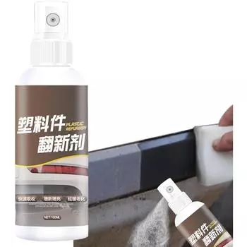 Кристаллическое покрытие, автомобильная пластиковая обработка бамперов, блеск и защита автомобильных пластиковых деталей, средства для ремонта, паста для покрытия, чистящее средство для ухода за автомобилем 100ml