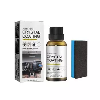 Кристаллическое покрытие для пластиковых деталей автомобиля, кристаллическое покрытие, пластиковые детали кристаллическое покрытие 30 мл One Size чёрный