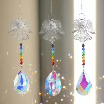 Кристаллическое украшение для дома и улицы, ловец солнца, подвесной орнамент, создатель радуги, подвеска-призма, потеря любимого C