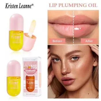 KRISTEN LEANNE Locking The Water Brush The Lip, увлажняющий имбирь, питательное масло для губ для ухода за губами 1pcs