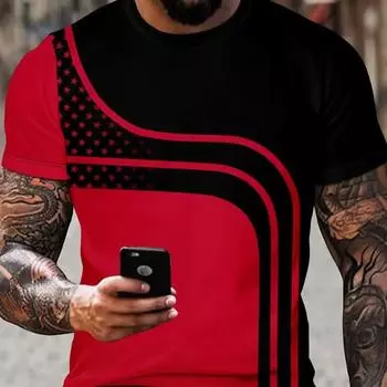 Кривая модель, мужская графический дизайн, круглый вырез, роман, повседневная удобная футболка, летняя футболка, мужская одежда, повседневный курортный топ S