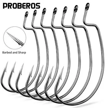 Кривошипный крючок из высокоуглеродистой стали, треугольный зубчатый наконечник, мягкая наживка для насекомых, одинарный крючок, крючок для дорожной рыбалки Dezhou, 50 шт./упак. 1/0